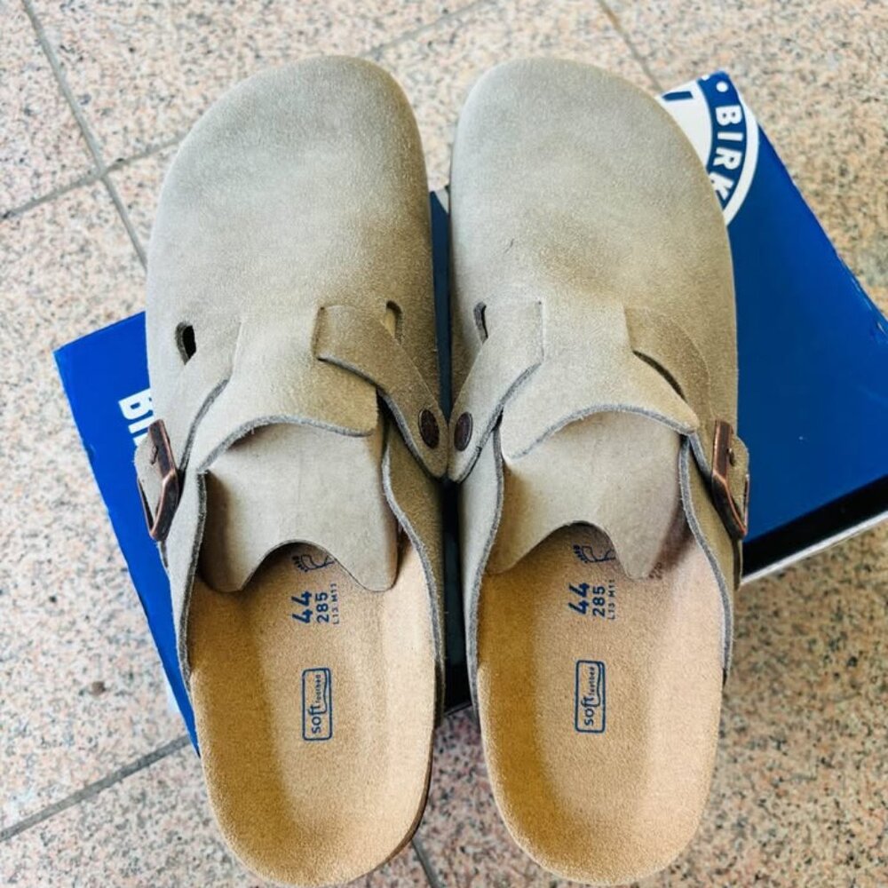 Birkenstock Boston, size 44, color in Taupe